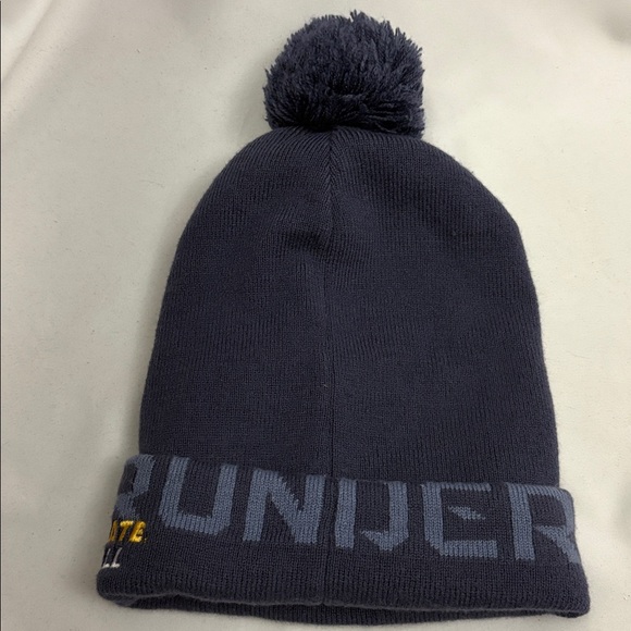 Kent State Football University Beanie Golden Flashes Under Armour Pom Pom - Picture 3 of 4